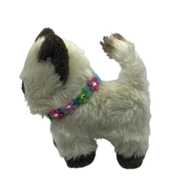 American Girl Doll Pet Himalayan Siamese Kitty Cat Plush Poseable Leash Harness - Picture 3 of 7